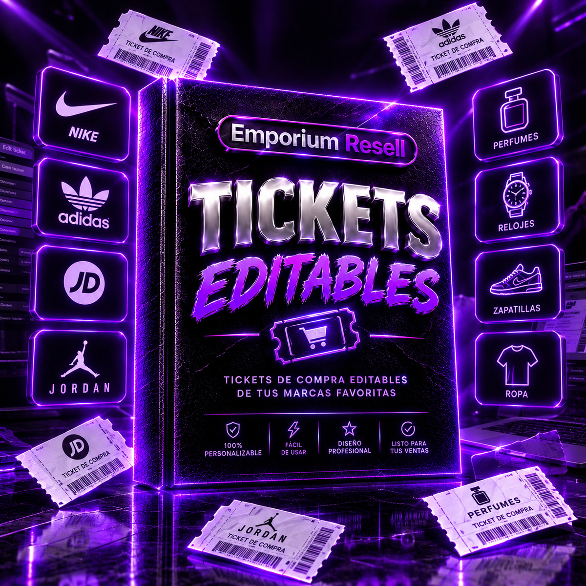 PACK DE TICKETS EDITABLES